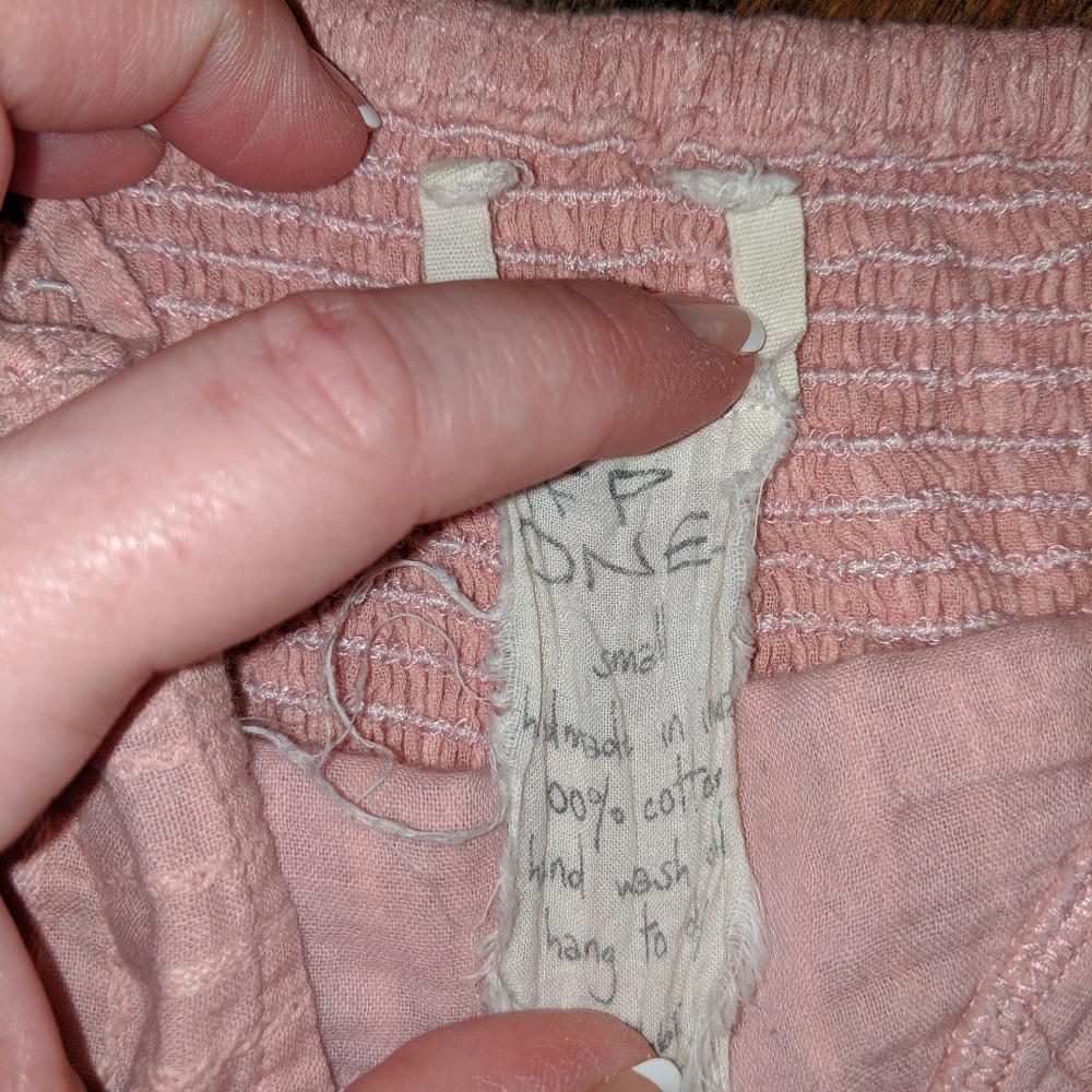 FREE PEOPLE ONE (CORAL) BATTENBURG LACE BRALLETE - Picture 8 of 8